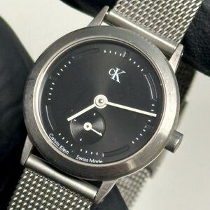 Calvin Klein K3331 Black Dial Swiss-Made Silver stainless steel 24mm Watch